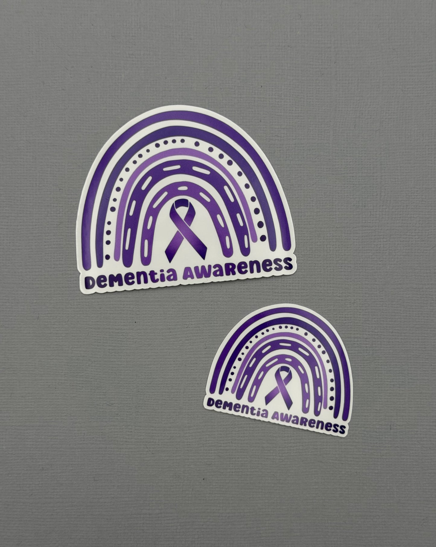 Dementia Awareness Rainbow Sticker or Magnet