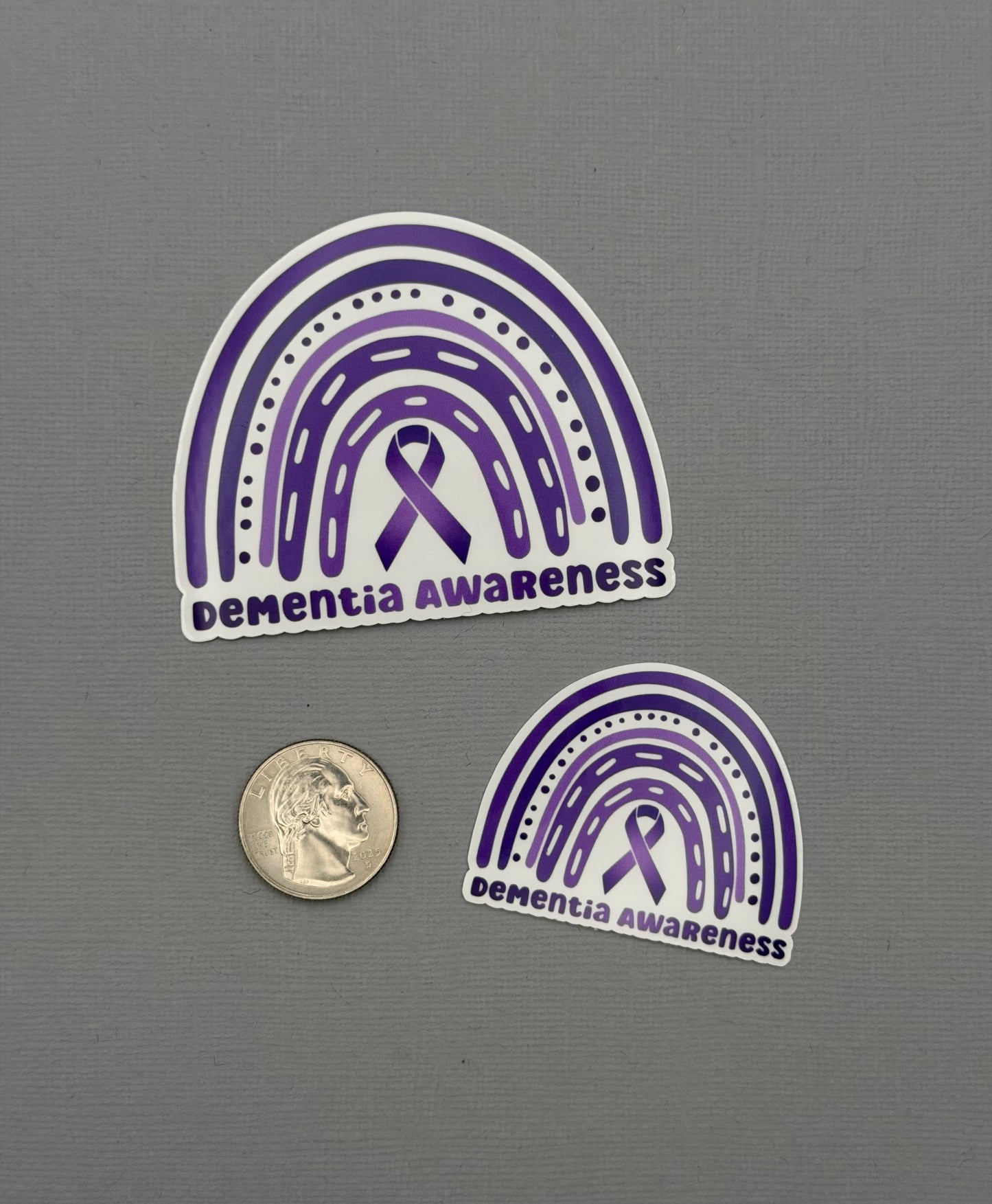 Dementia Awareness Rainbow Sticker or Magnet