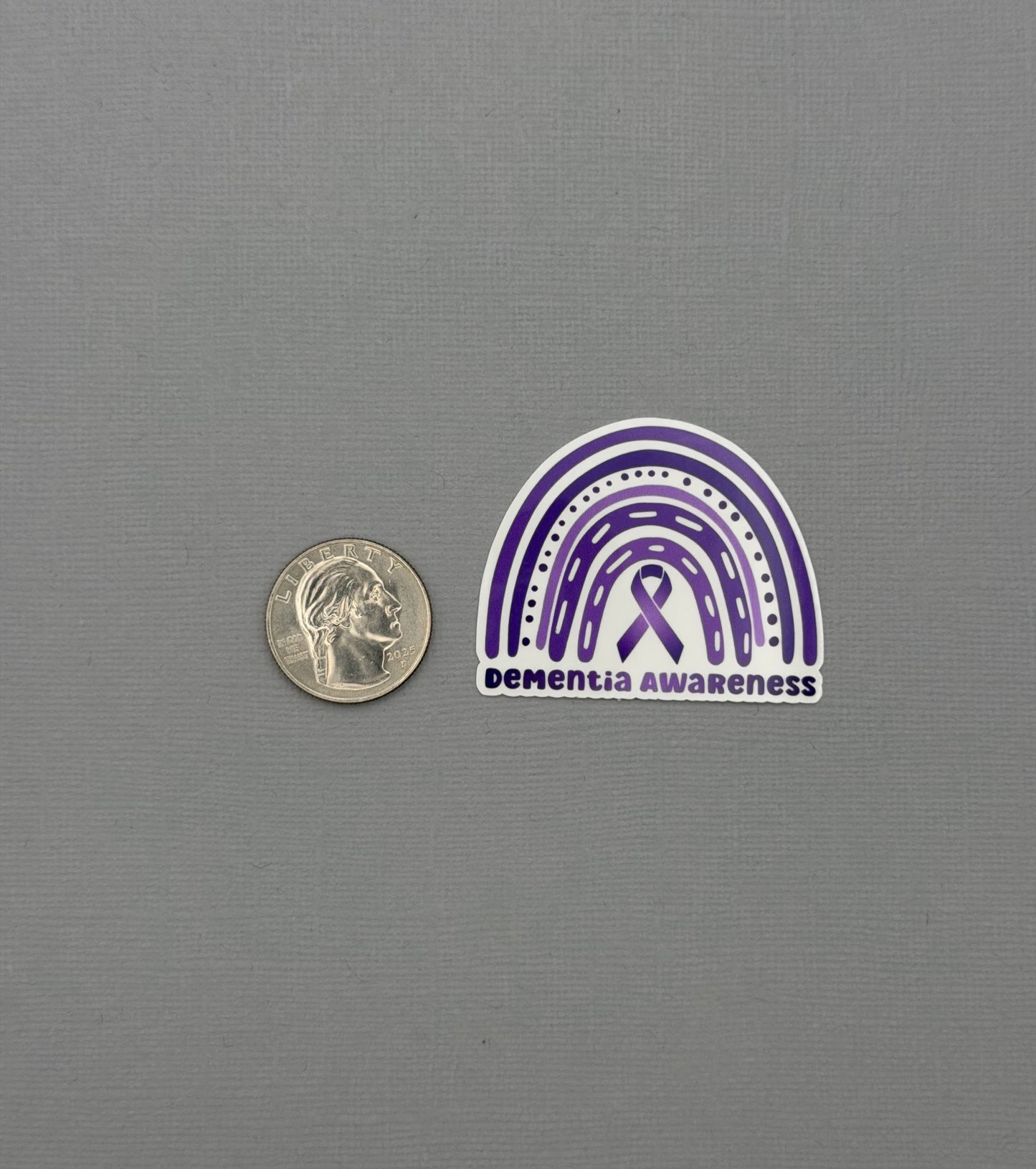 Dementia Awareness Rainbow Sticker or Magnet