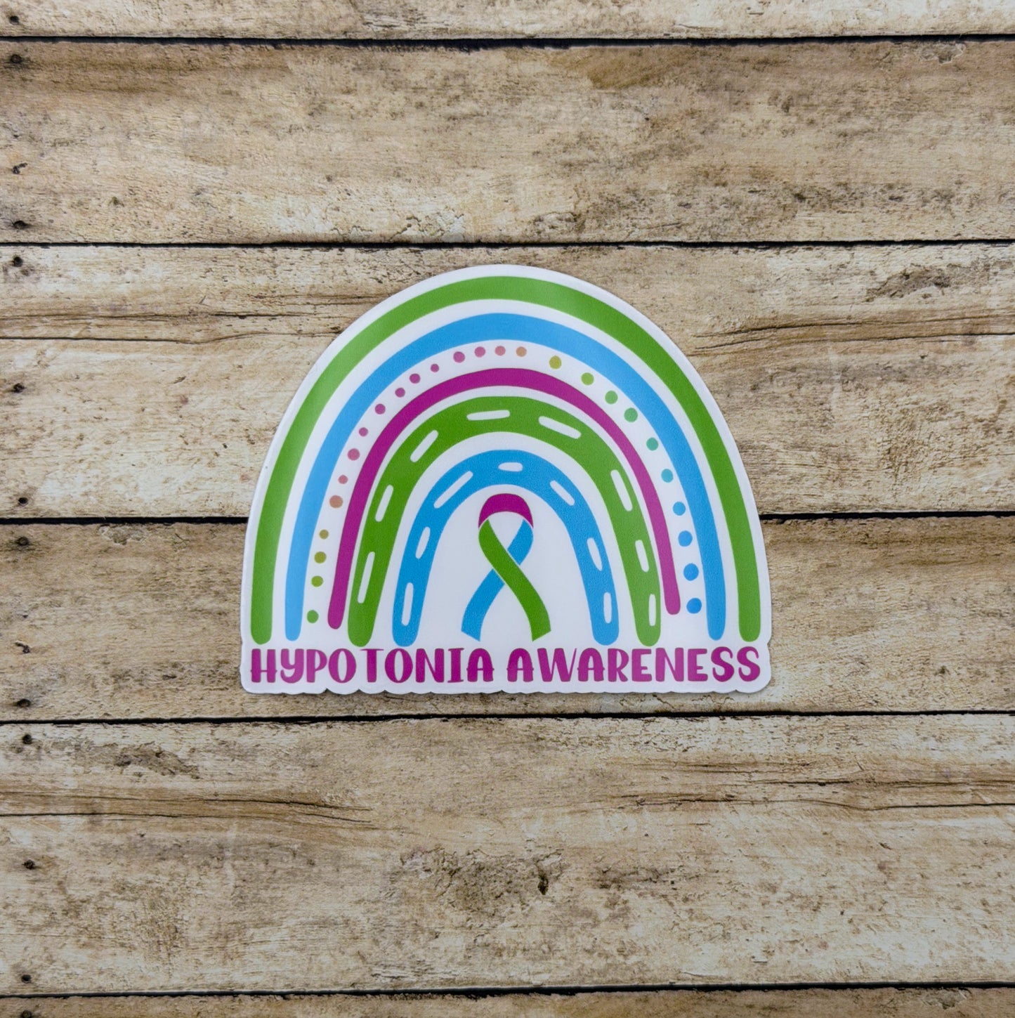 Hypotonia Awareness Rainbow Sticker