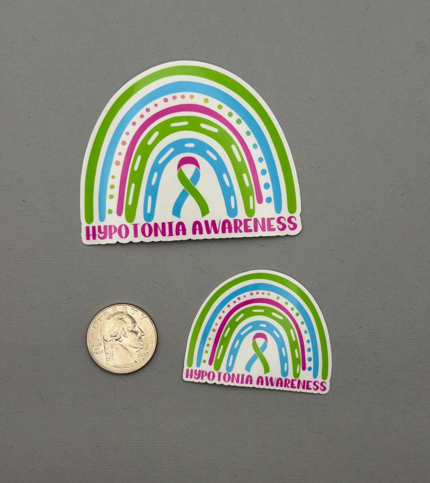 Hypotonia Awareness Rainbow Sticker