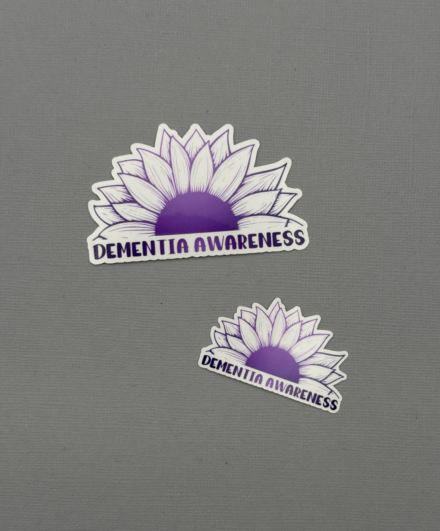 Dementia Awareness Sunflower Sticker or Magnet