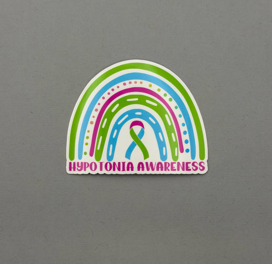 Hypotonia Awareness Rainbow Sticker