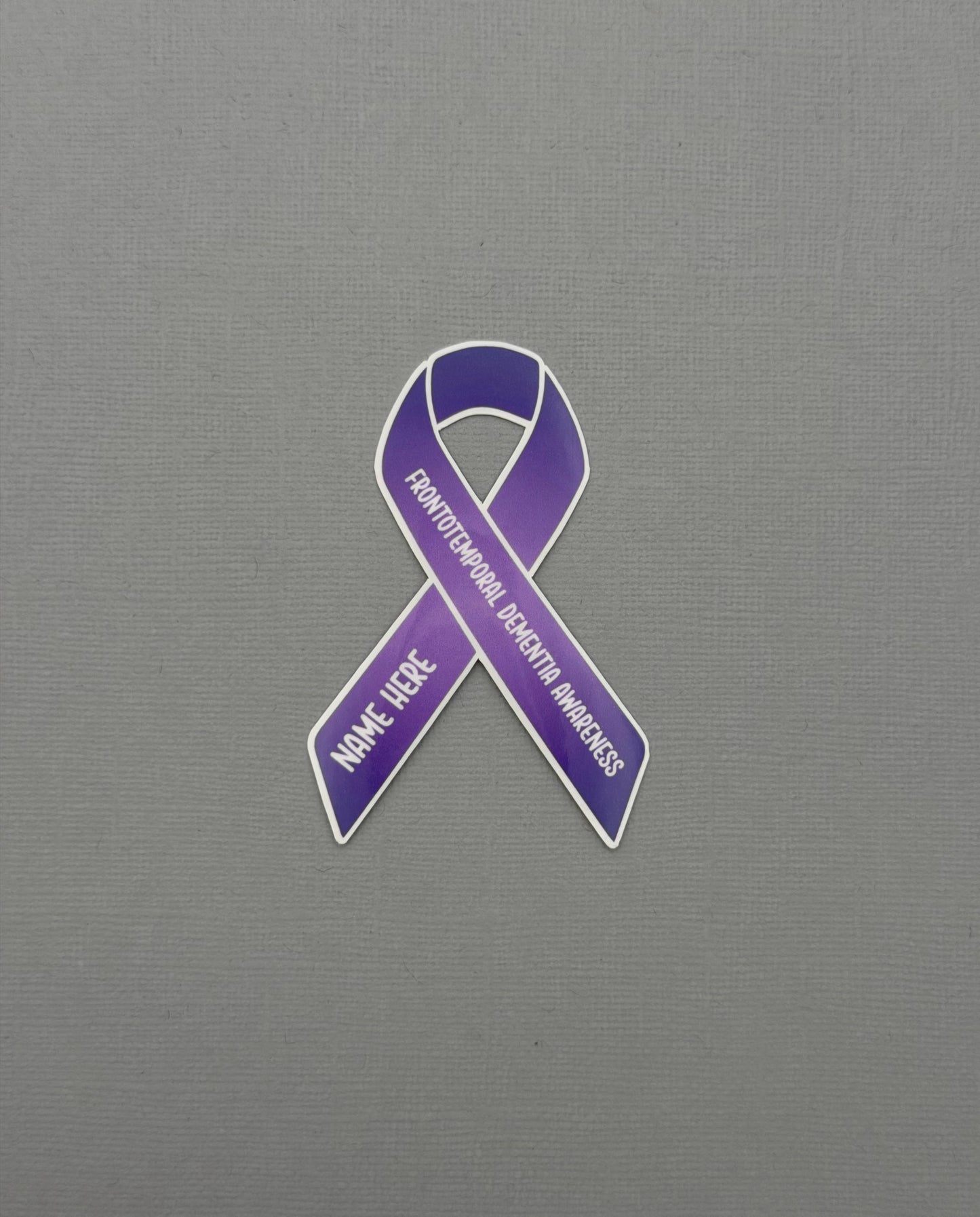 Frontotemporal Dementia Awareness Custom Ribbon Sticker or Magnet