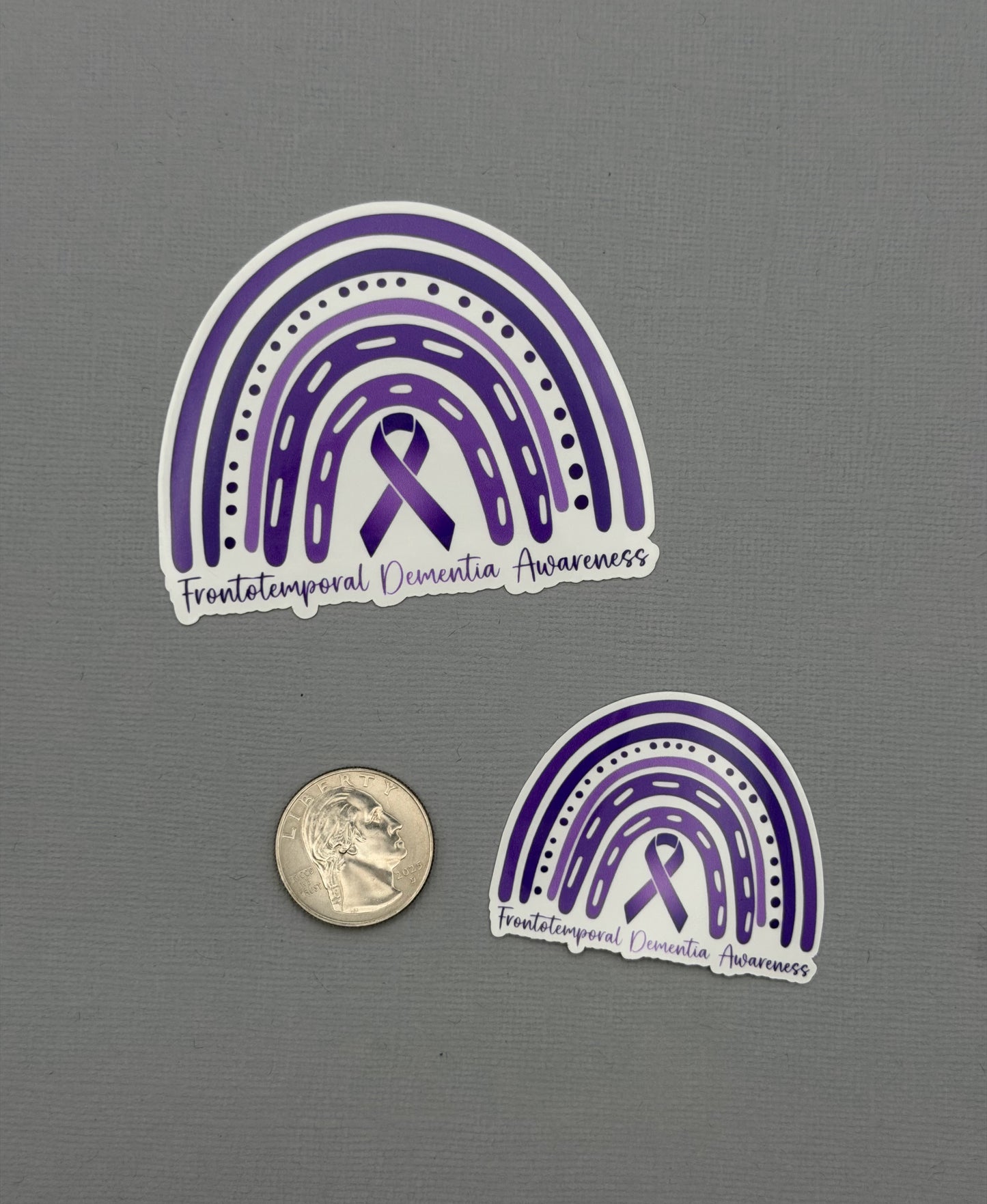 Frontotemporal Dementia Awareness Rainbow Sticker or Magnet