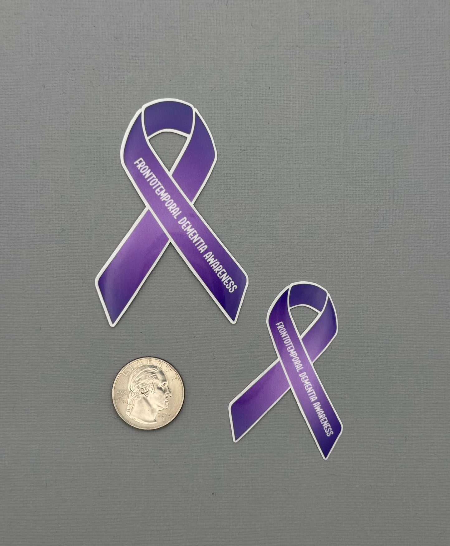 Frontotemporal Dementia Awareness Ribbon Sticker or Magnet