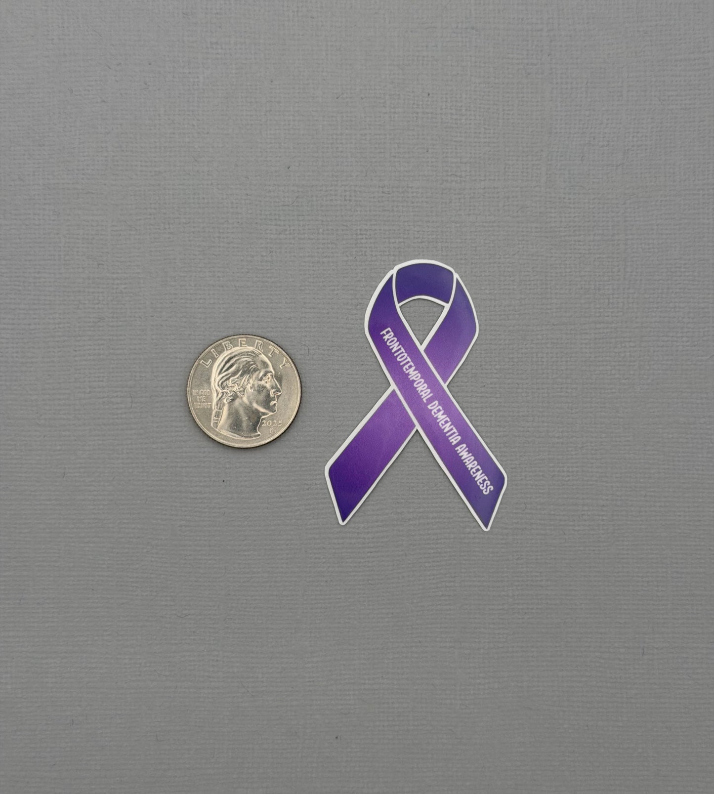 Frontotemporal Dementia Awareness Ribbon Sticker or Magnet