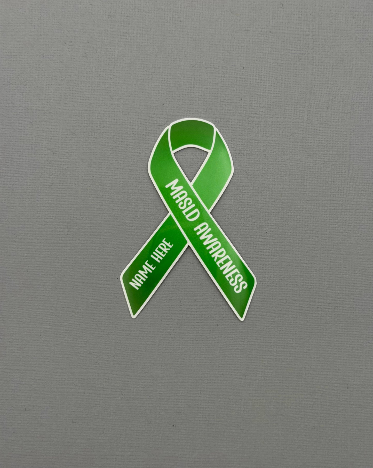 MASLD Awareness Custom Ribbon Sticker or Magnet | Metabolic Dysfunction–Associated Steatotic Liver Disease