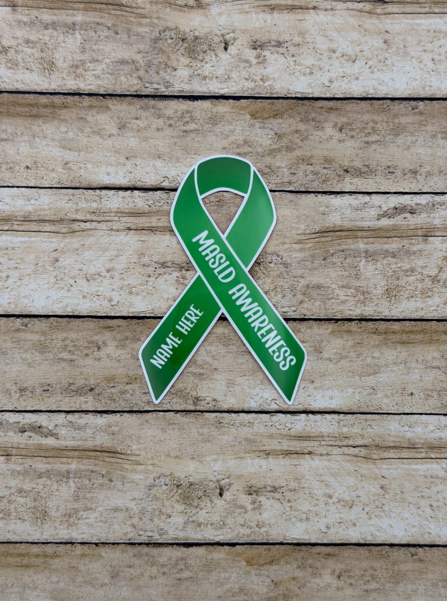 MASLD Awareness Custom Ribbon Sticker or Magnet | Metabolic Dysfunction–Associated Steatotic Liver Disease