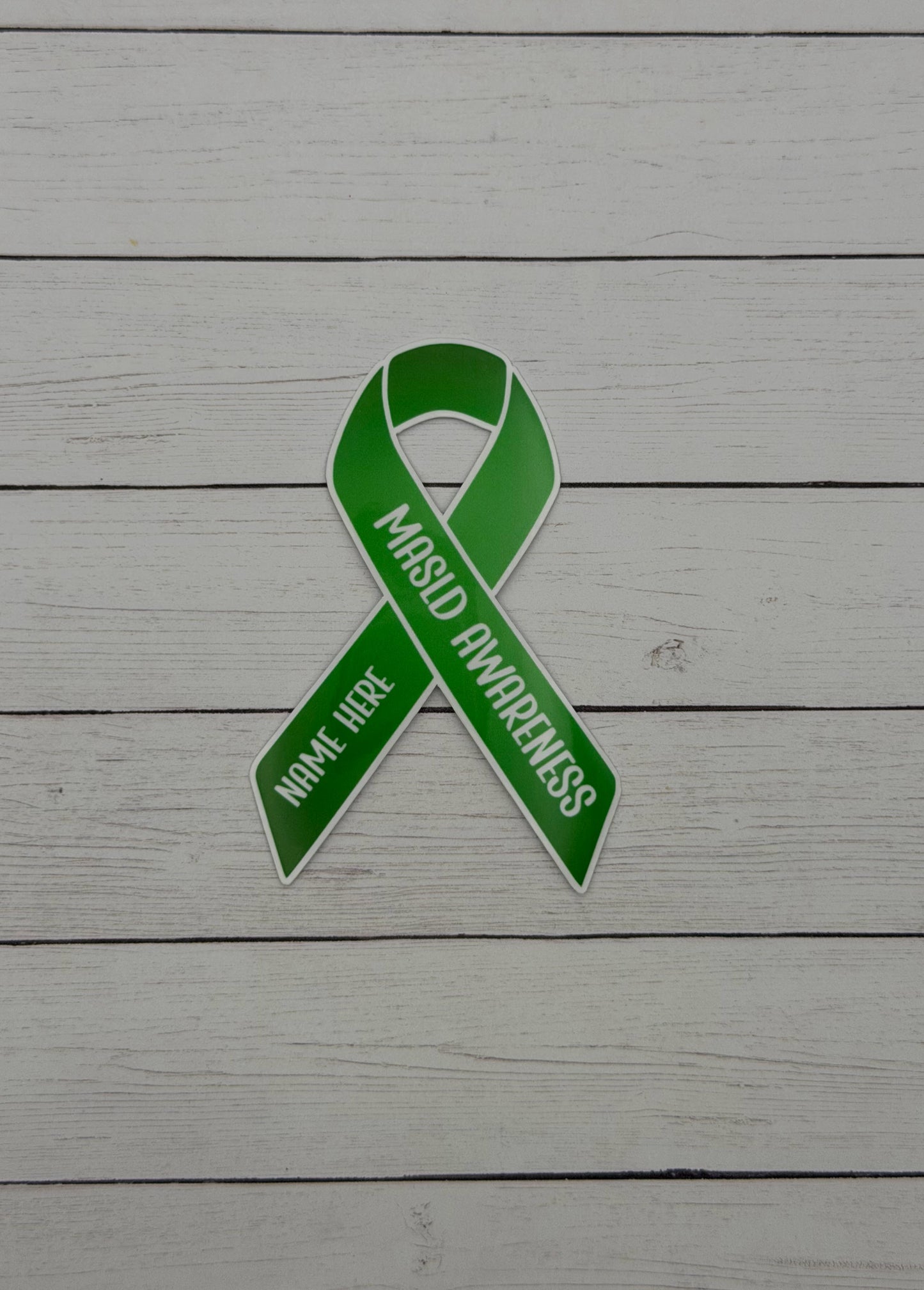 MASLD Awareness Custom Ribbon Sticker or Magnet | Metabolic Dysfunction–Associated Steatotic Liver Disease