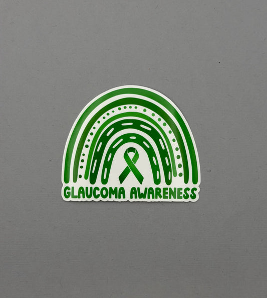 Glaucoma Awareness Rainbow Sticker