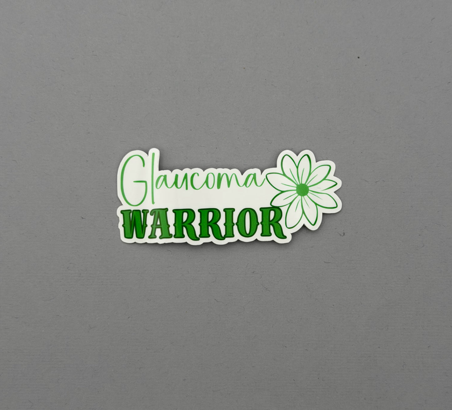 Glaucoma Warrior Flower Sticker
