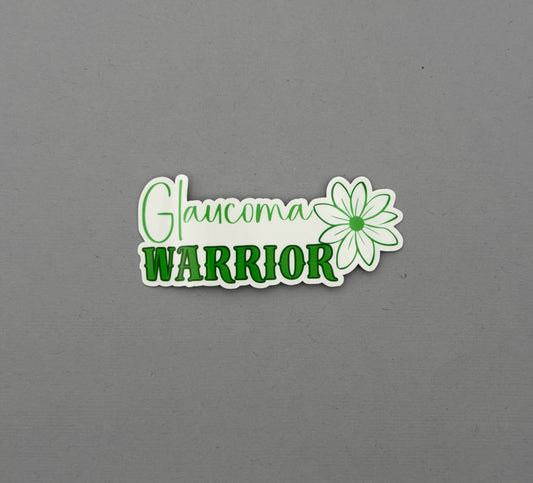 Glaucoma Warrior Flower Sticker