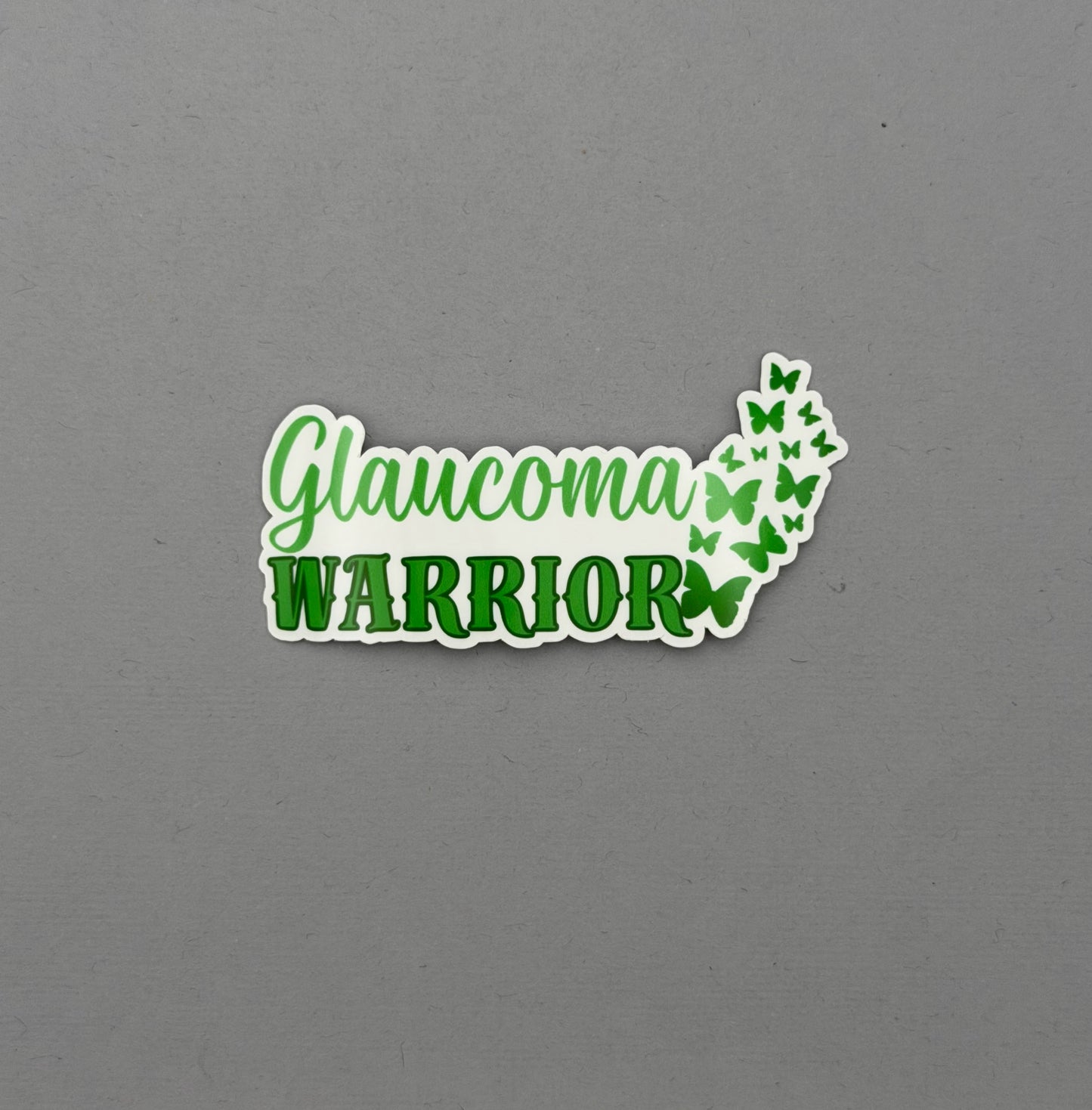 Glaucoma Warrior Butterflies Sticker