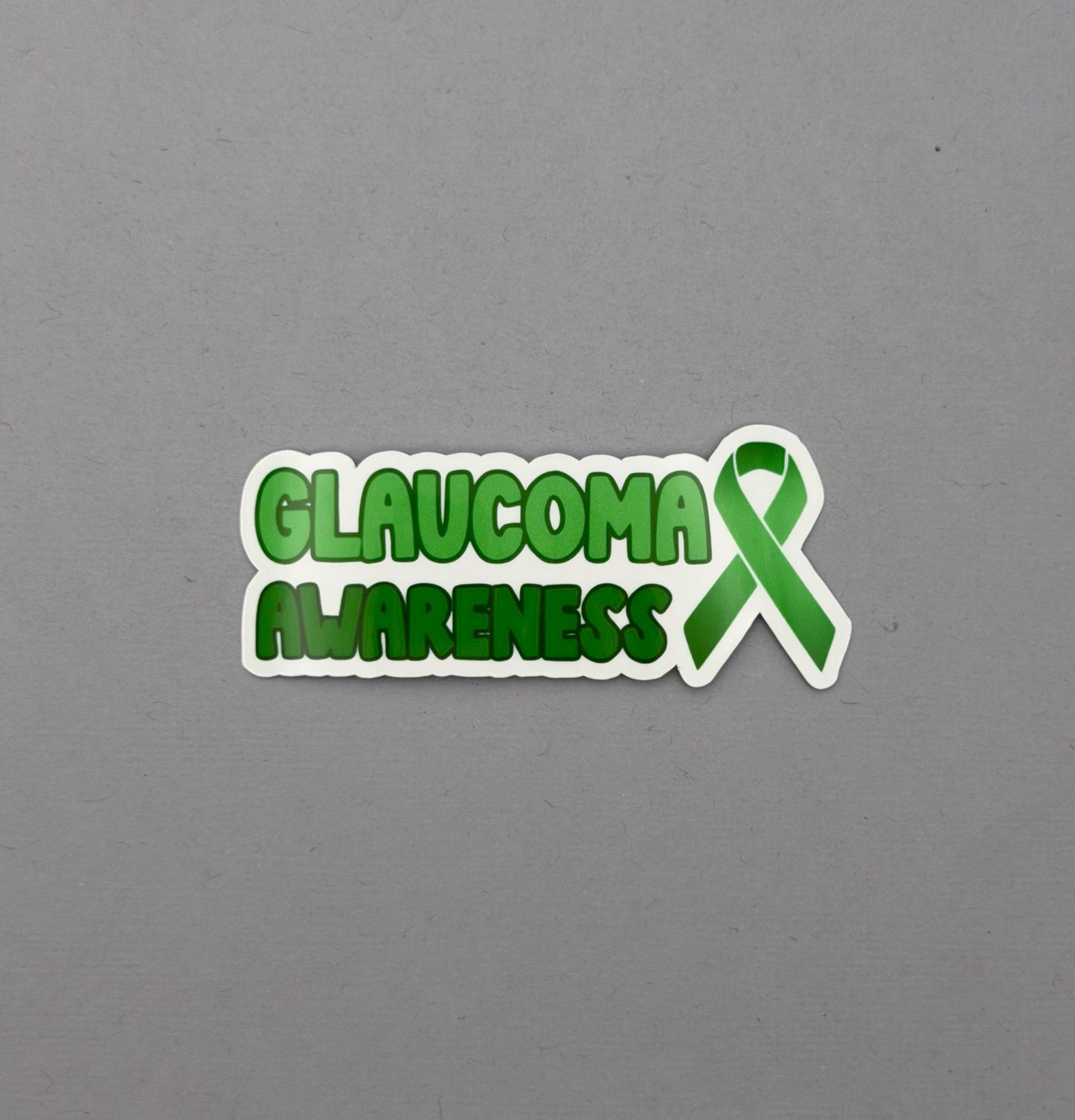 Glaucoma Awareness with Ribbon Sticker