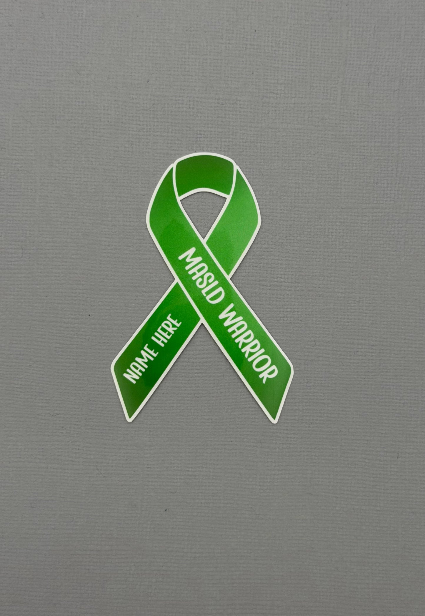 MASLD Warrior Custom Ribbon Sticker or Magnet | Metabolic Dysfunction–Associated Steatotic Liver Disease