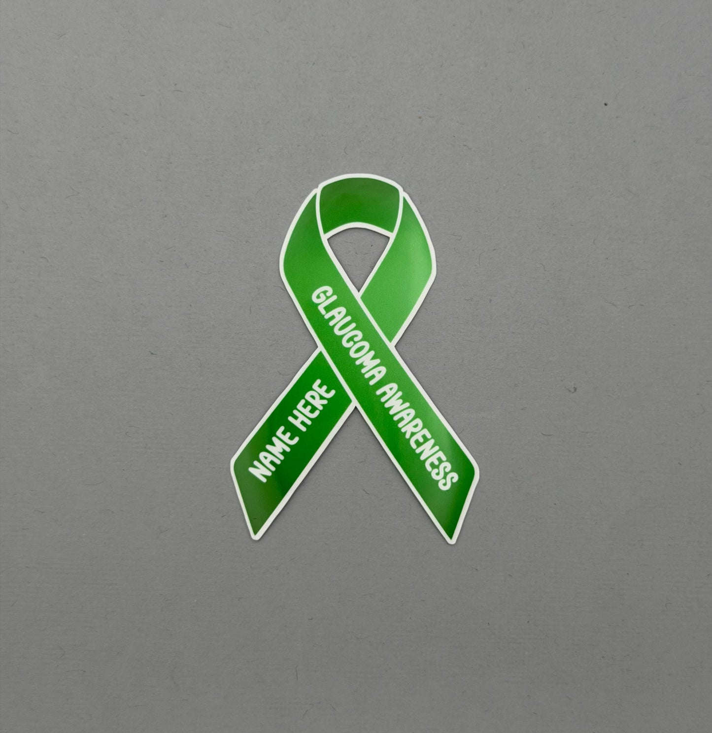 Glaucoma Awareness Custom Ribbon Sticker