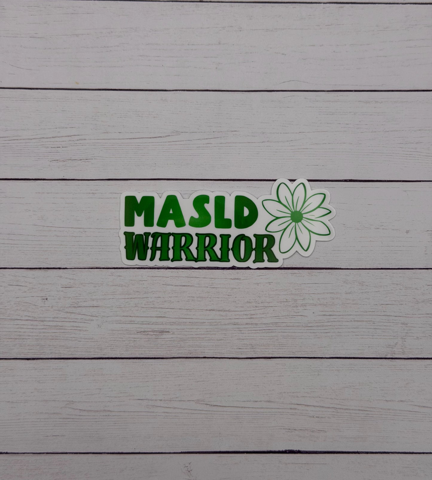 MASLD Warrior Flower Sticker or Magnet  | Metabolic Dysfunction–Associated Steatotic Liver Disease