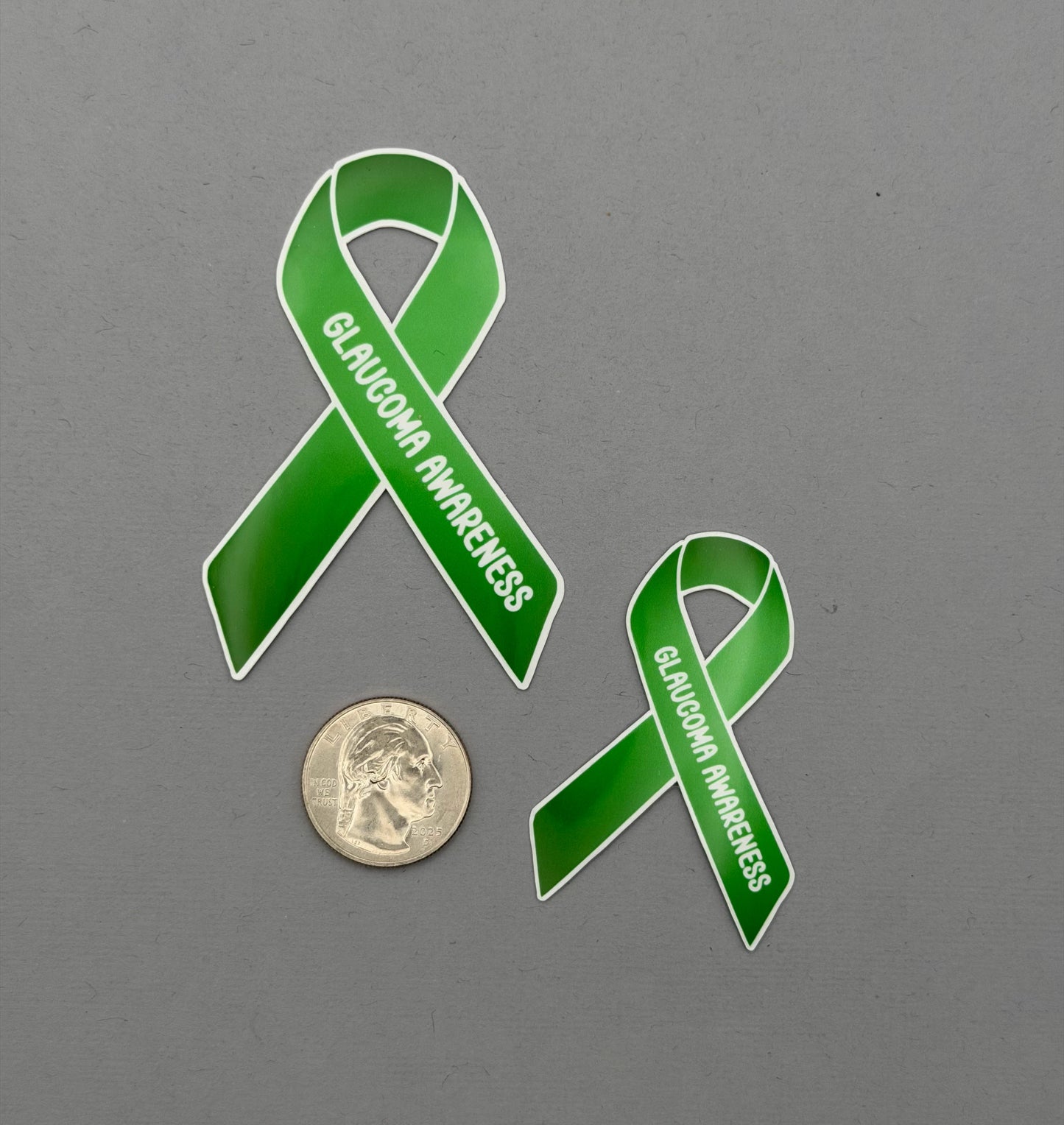 Glaucoma Awareness Ribbon Sticker