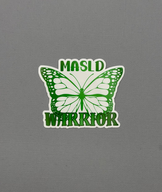 MASLD Warrior Butterly Sticker or Magnet | Metabolic Dysfunction–Associated Steatotic Liver Disease