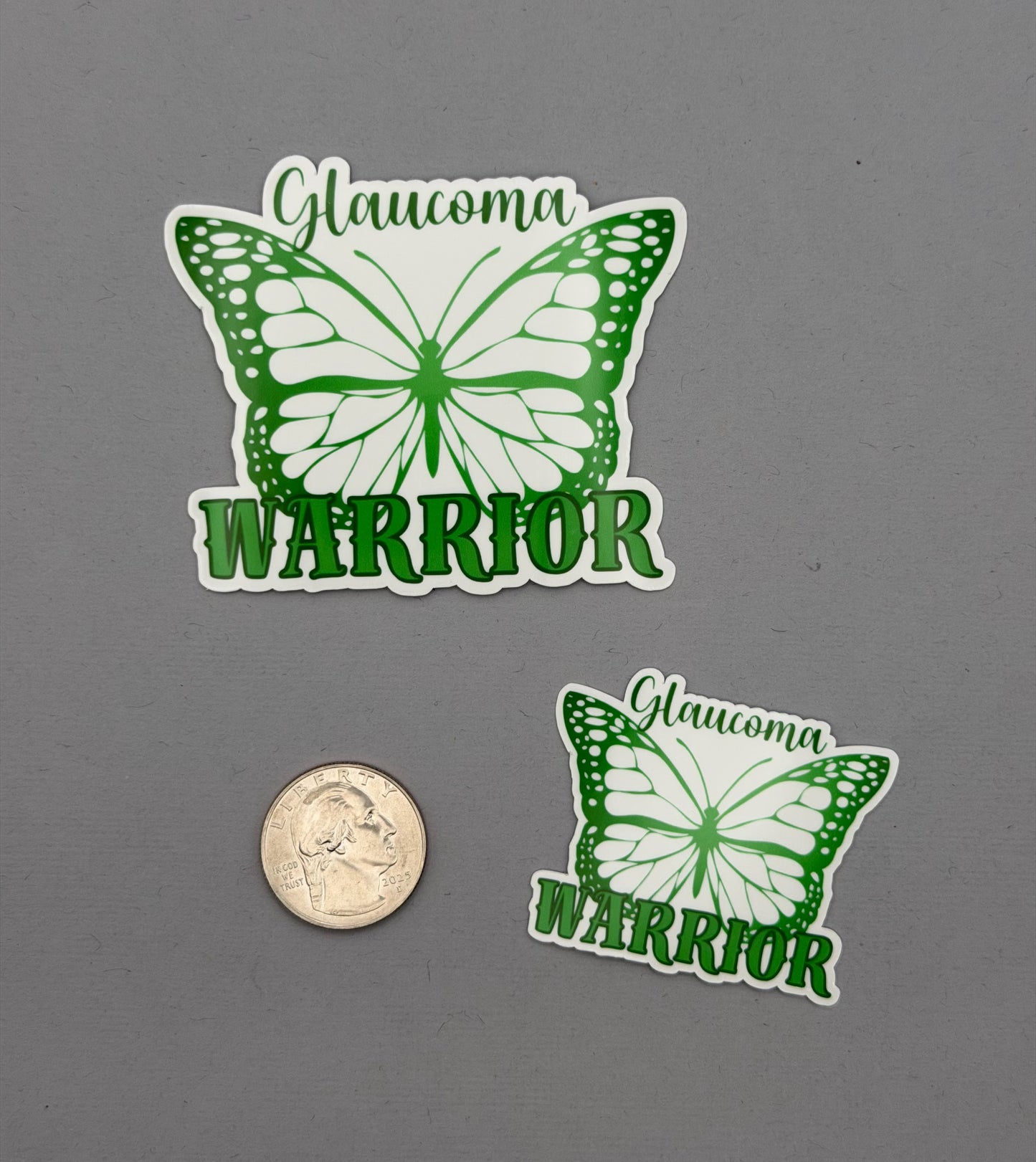Glaucoma Warrior Butterfly Sticker