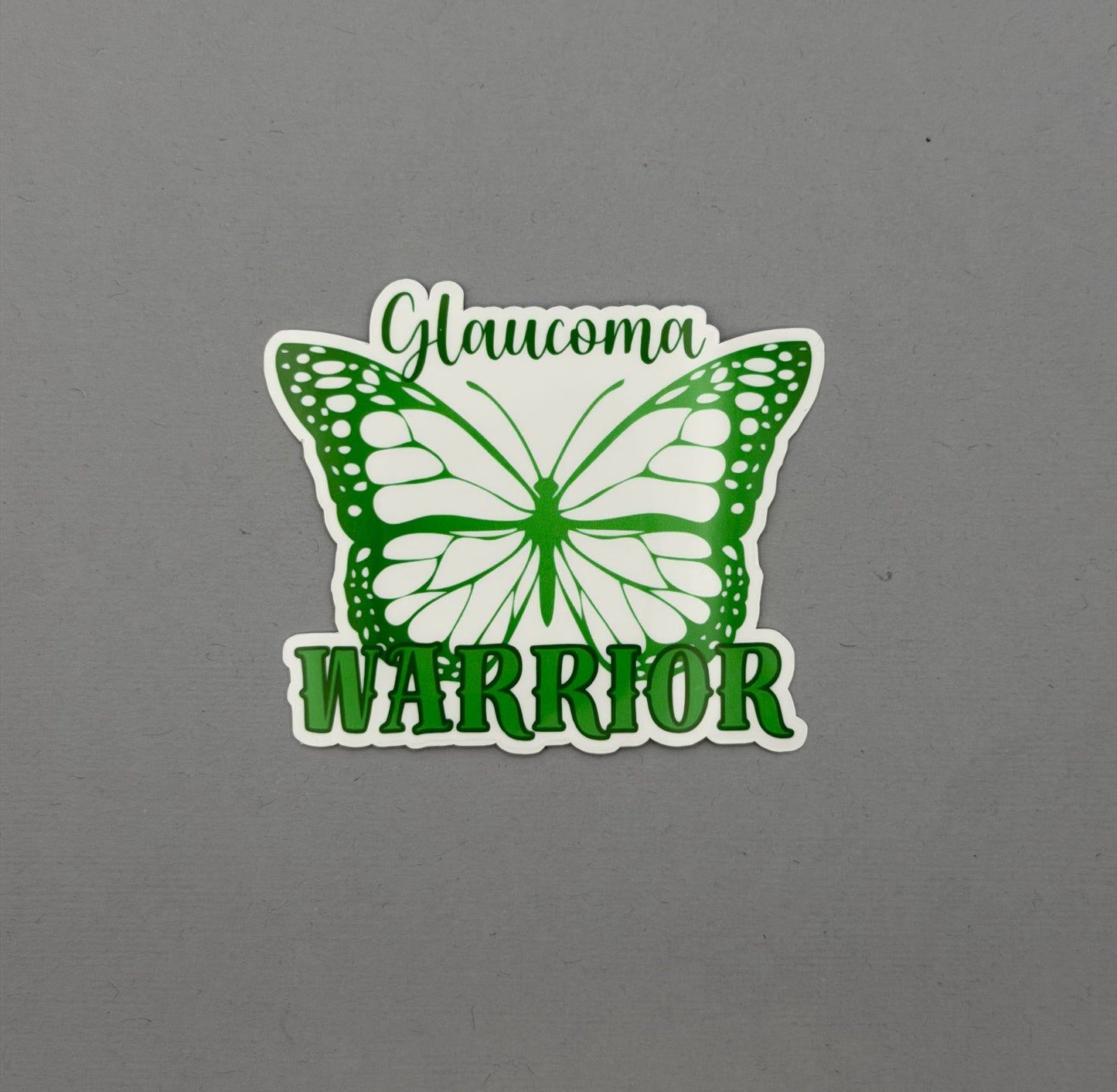 Glaucoma Warrior Butterfly Sticker