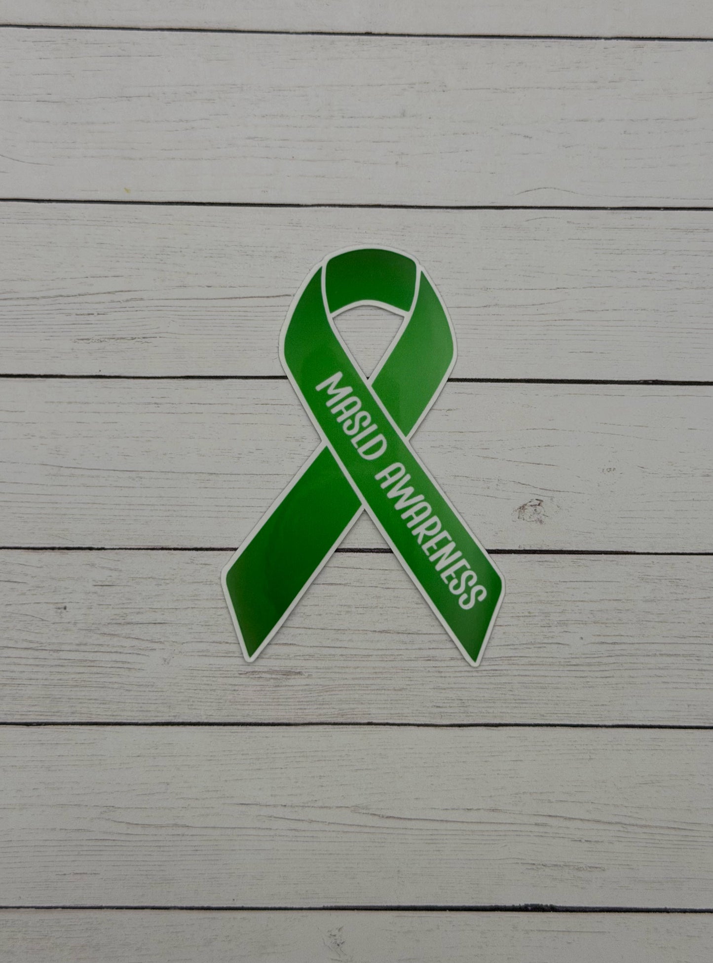 MASLD Awareness Ribbon Sticker or Magnet | Metabolic Dysfunction–Associated Steatotic Liver Disease