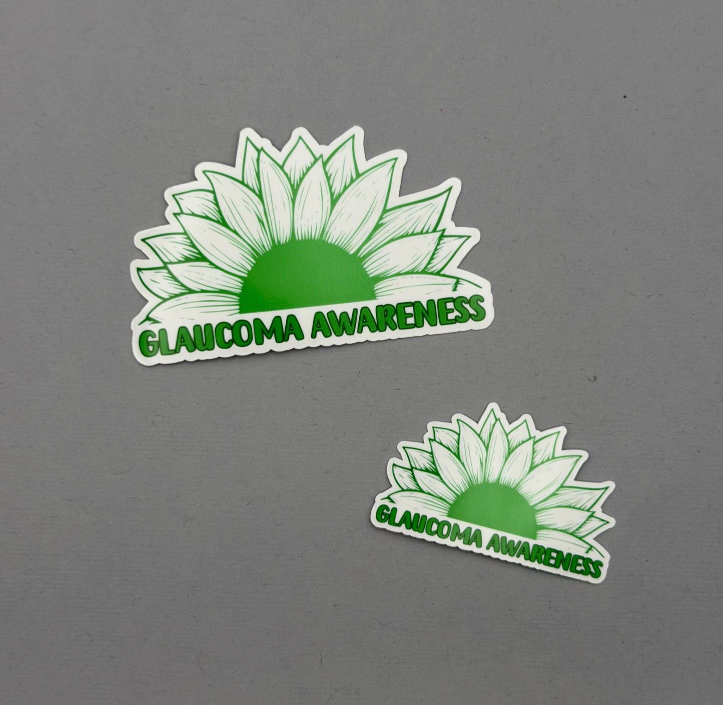 Glaucoma Awareness Sunflower Sticker