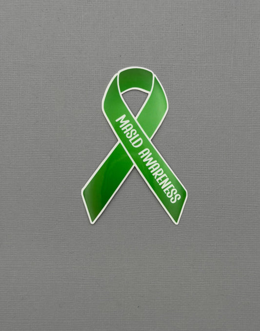 MASLD Awareness Ribbon Sticker or Magnet | Metabolic Dysfunction–Associated Steatotic Liver Disease
