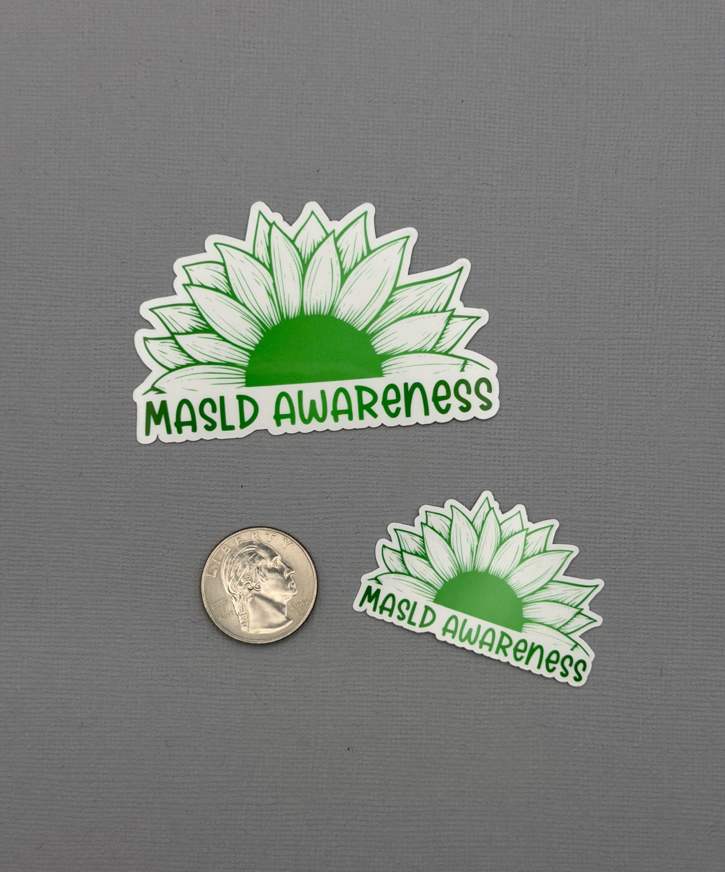 MASLD Awareness Sunflower Sticker or Magnet | Metabolic Dysfunction–Associated Steatotic Liver Disease