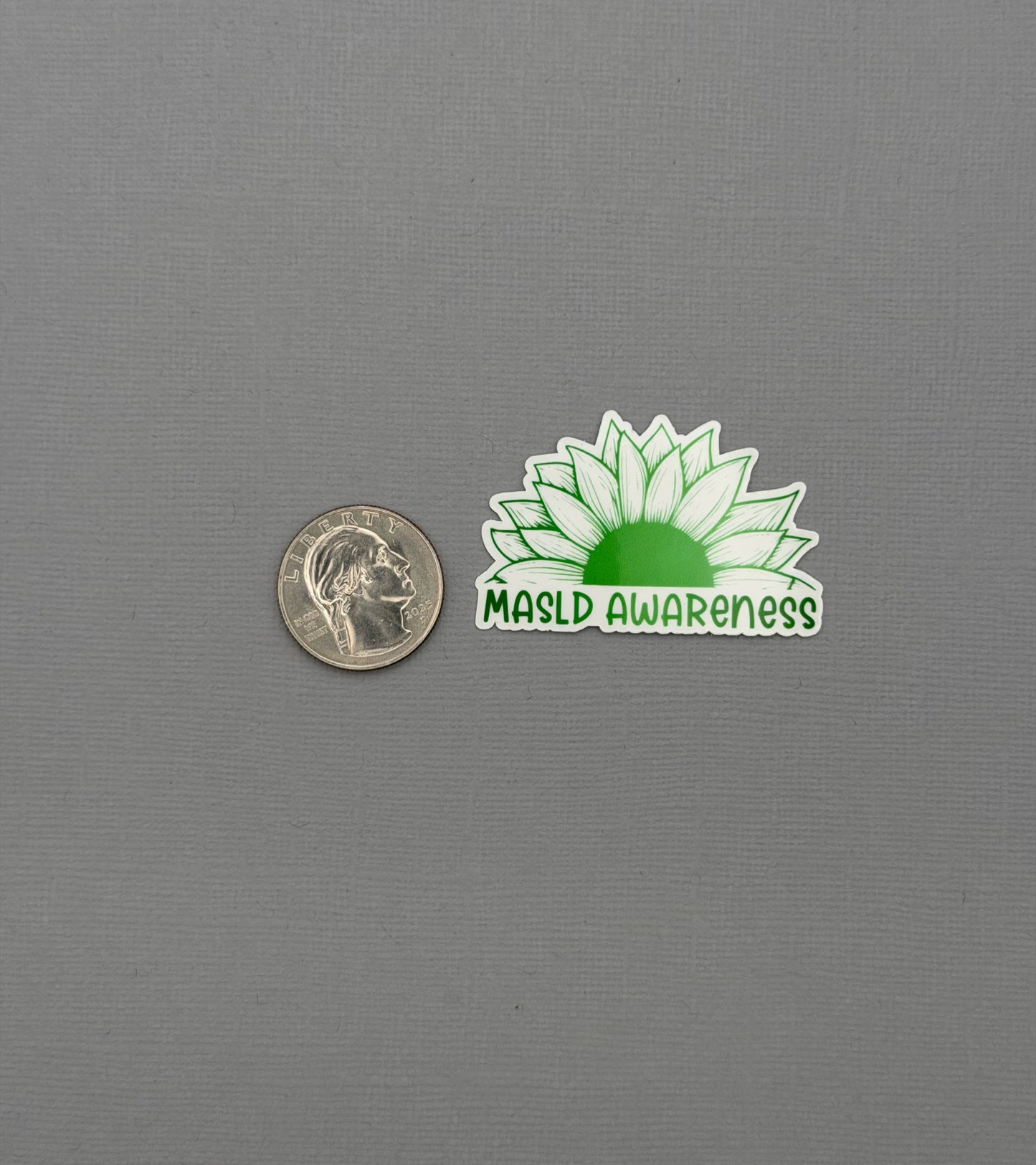 MASLD Awareness Sunflower Sticker or Magnet | Metabolic Dysfunction–Associated Steatotic Liver Disease