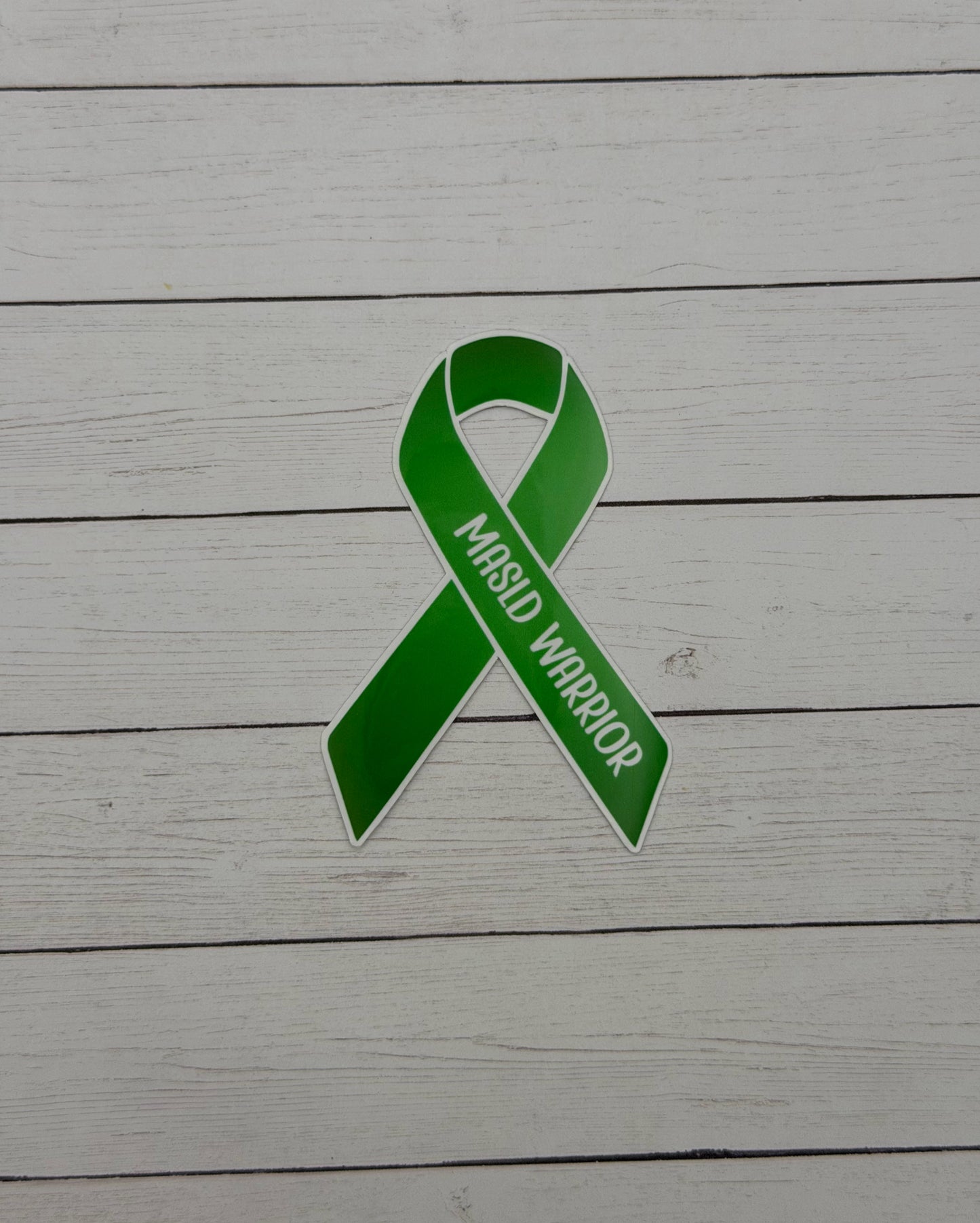 MASLD Warrior Ribbon Sticker or Magnet | Metabolic Dysfunction–Associated Steatotic Liver Disease