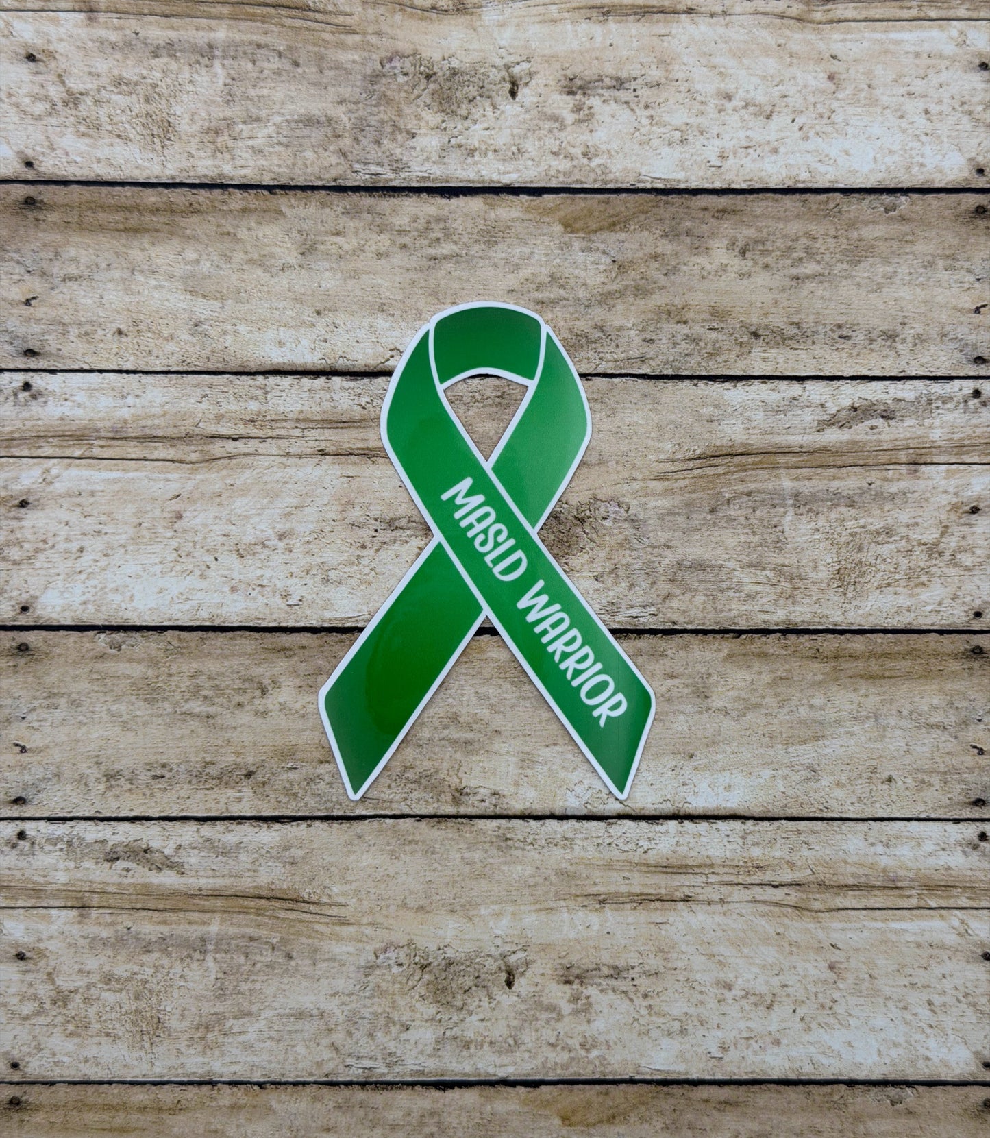 MASLD Warrior Ribbon Sticker or Magnet | Metabolic Dysfunction–Associated Steatotic Liver Disease