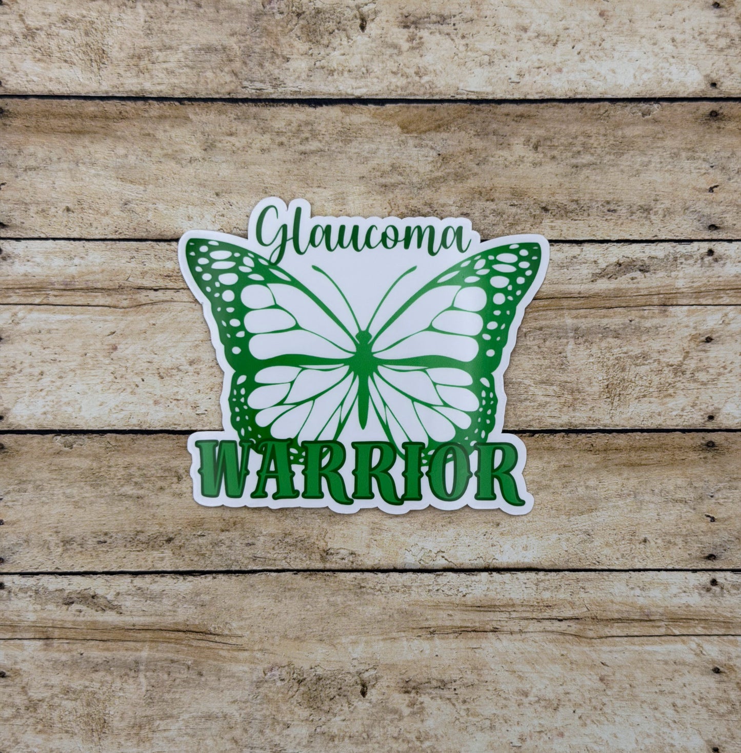 Glaucoma Warrior Butterfly Sticker