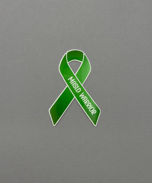 MASLD Warrior Ribbon Sticker or Magnet | Metabolic Dysfunction–Associated Steatotic Liver Disease