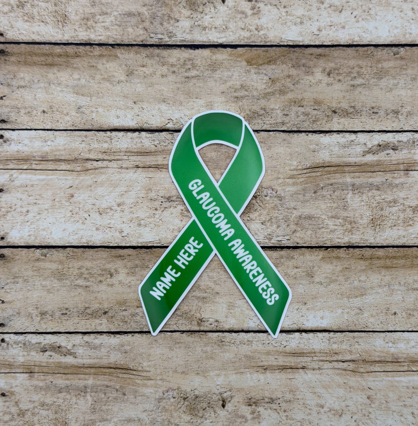 Glaucoma Awareness Custom Ribbon Sticker
