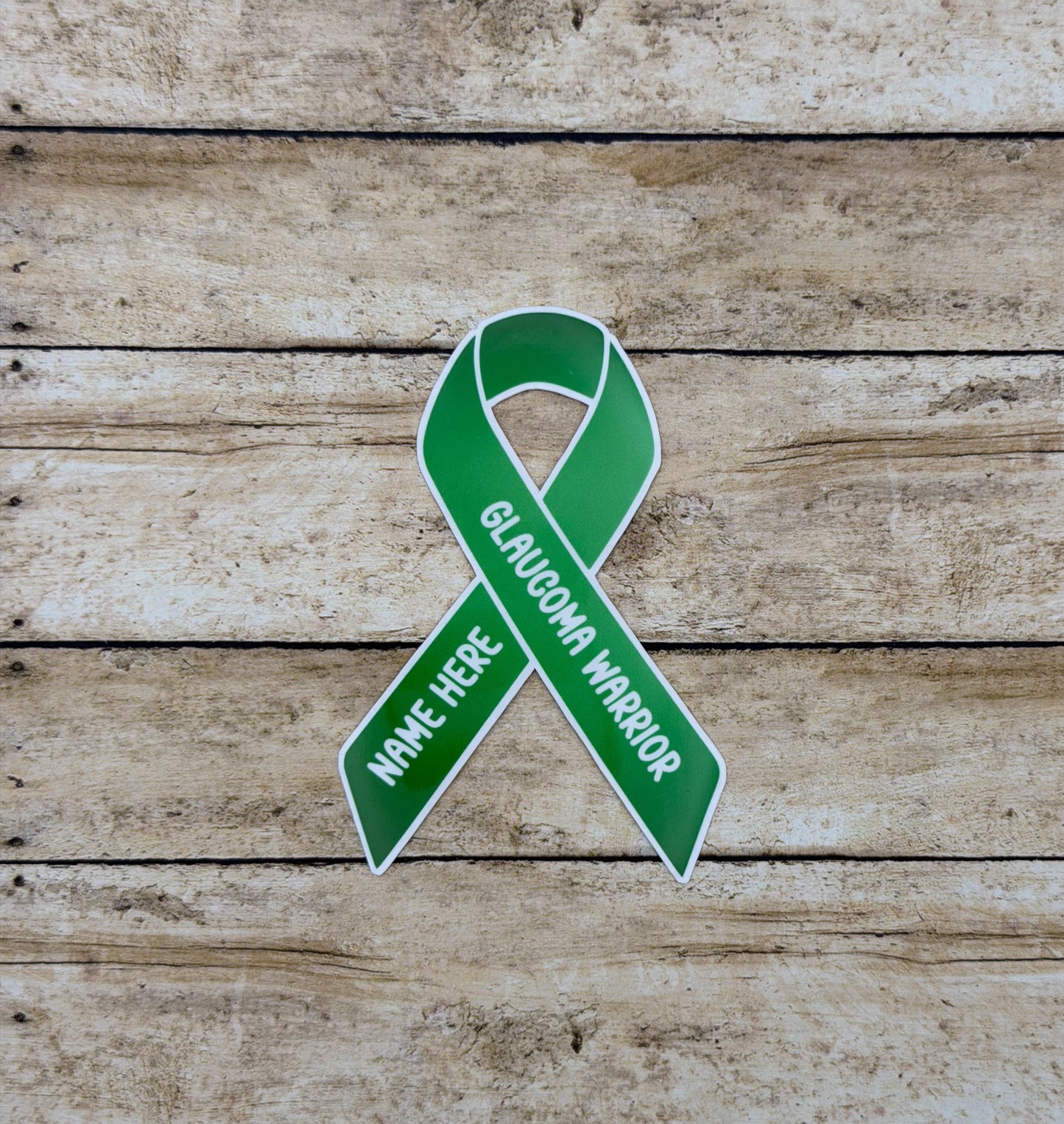 Glaucoma Warrior Custom Ribbon Sticker