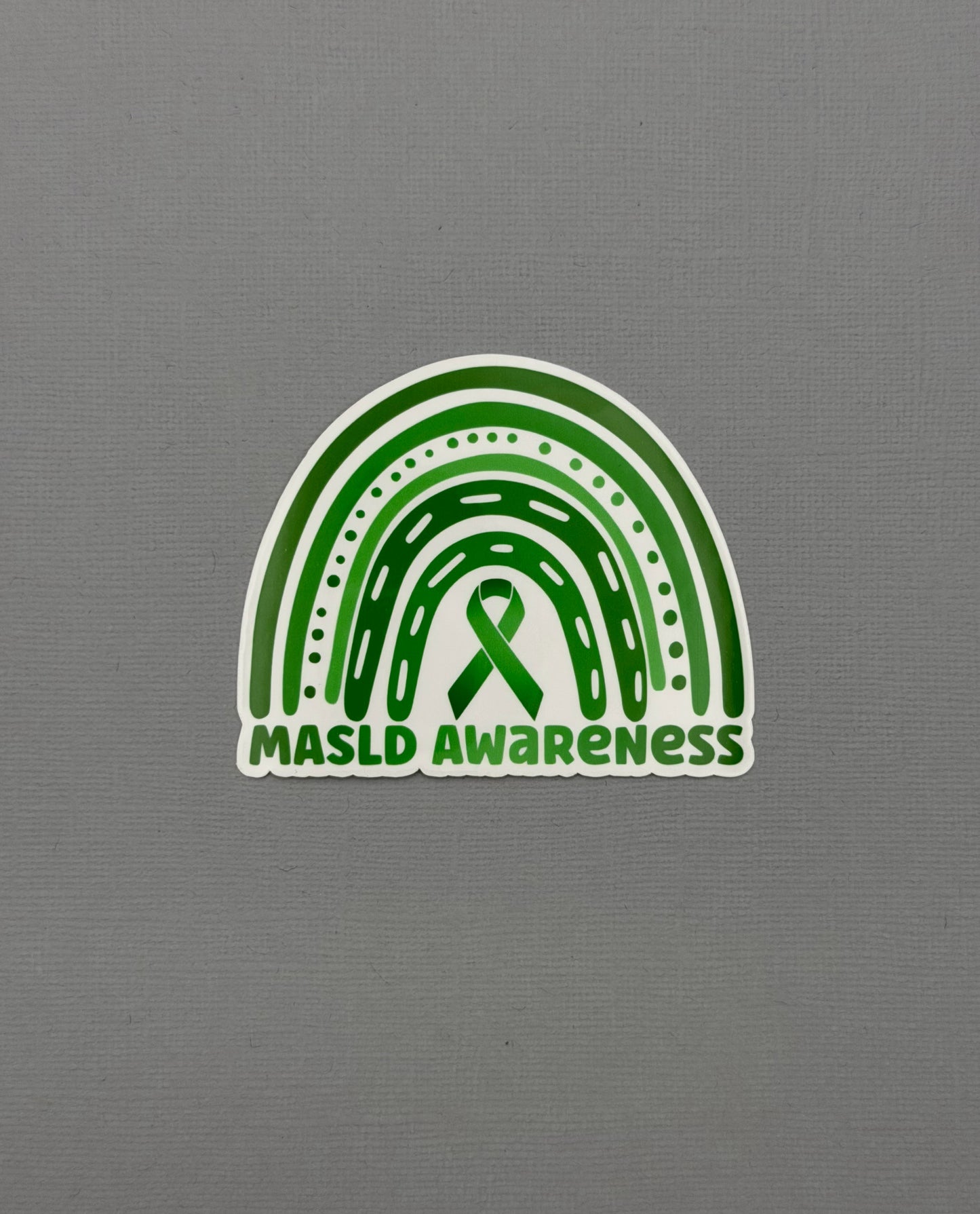 MASLD Awareness Rainbow Sticker or Magnet | Metabolic Dysfunction–Associated Steatotic Liver Disease