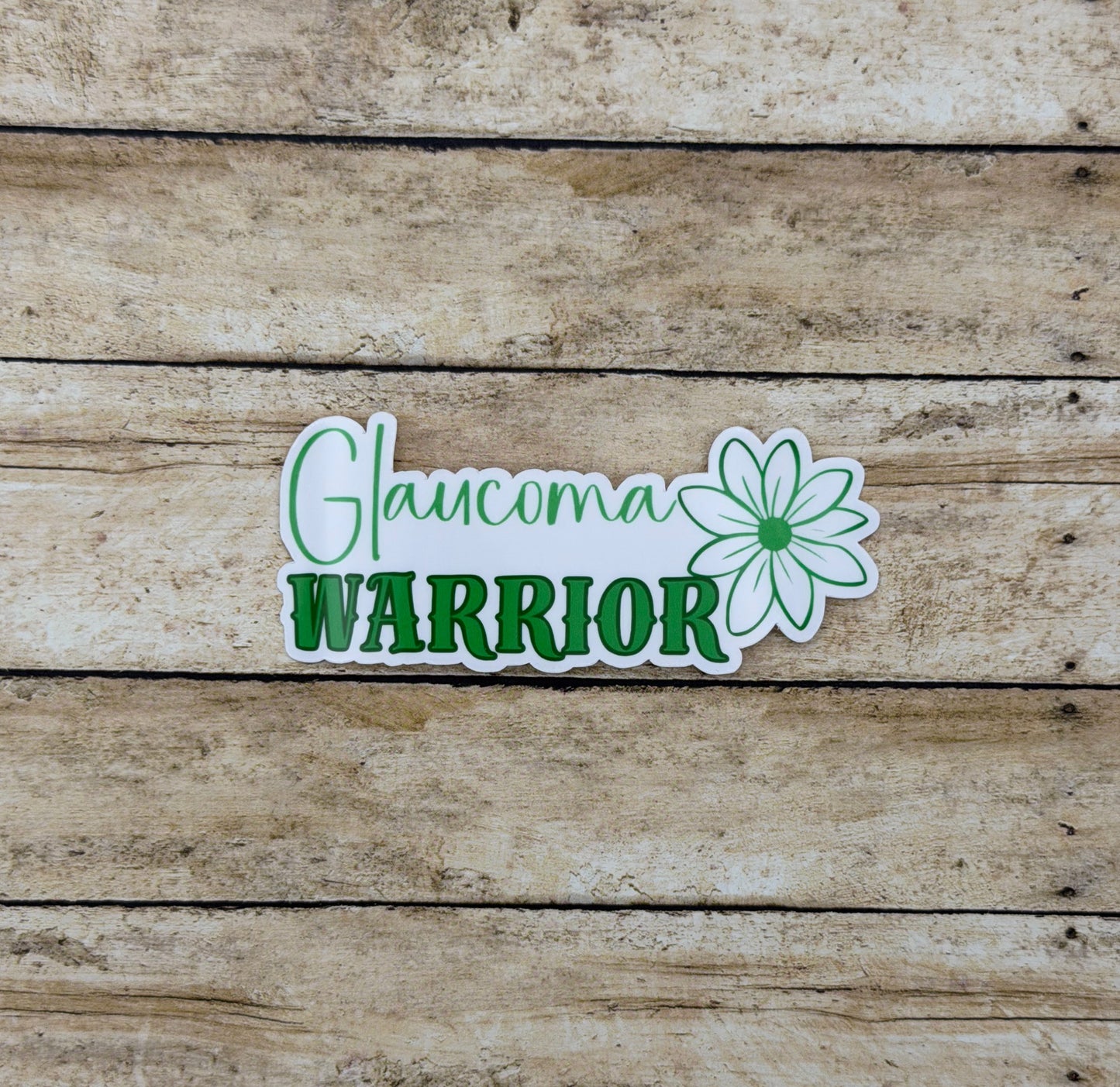 Glaucoma Warrior Flower Sticker