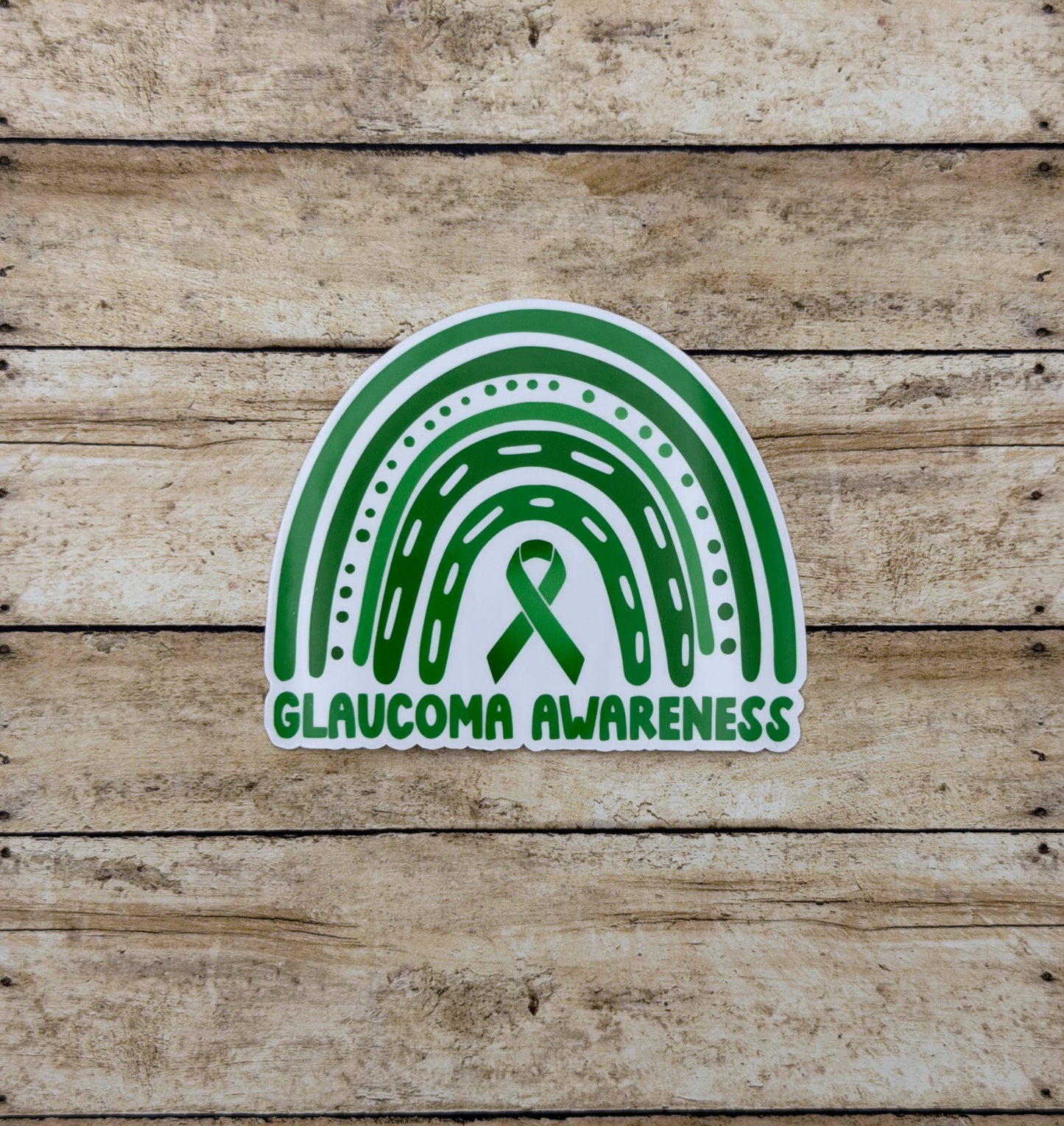 Glaucoma Awareness Rainbow Sticker