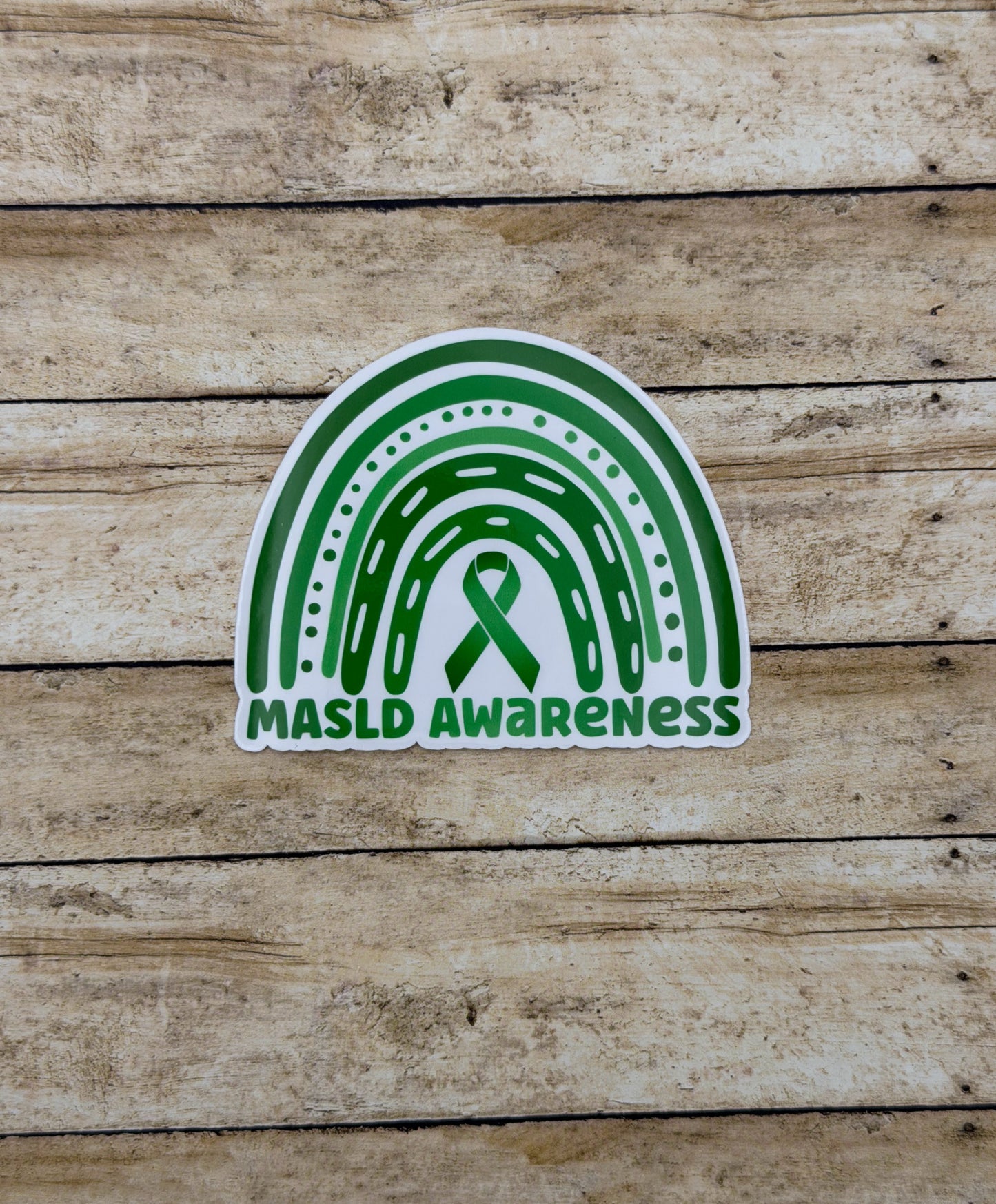 MASLD Awareness Rainbow Sticker or Magnet | Metabolic Dysfunction–Associated Steatotic Liver Disease