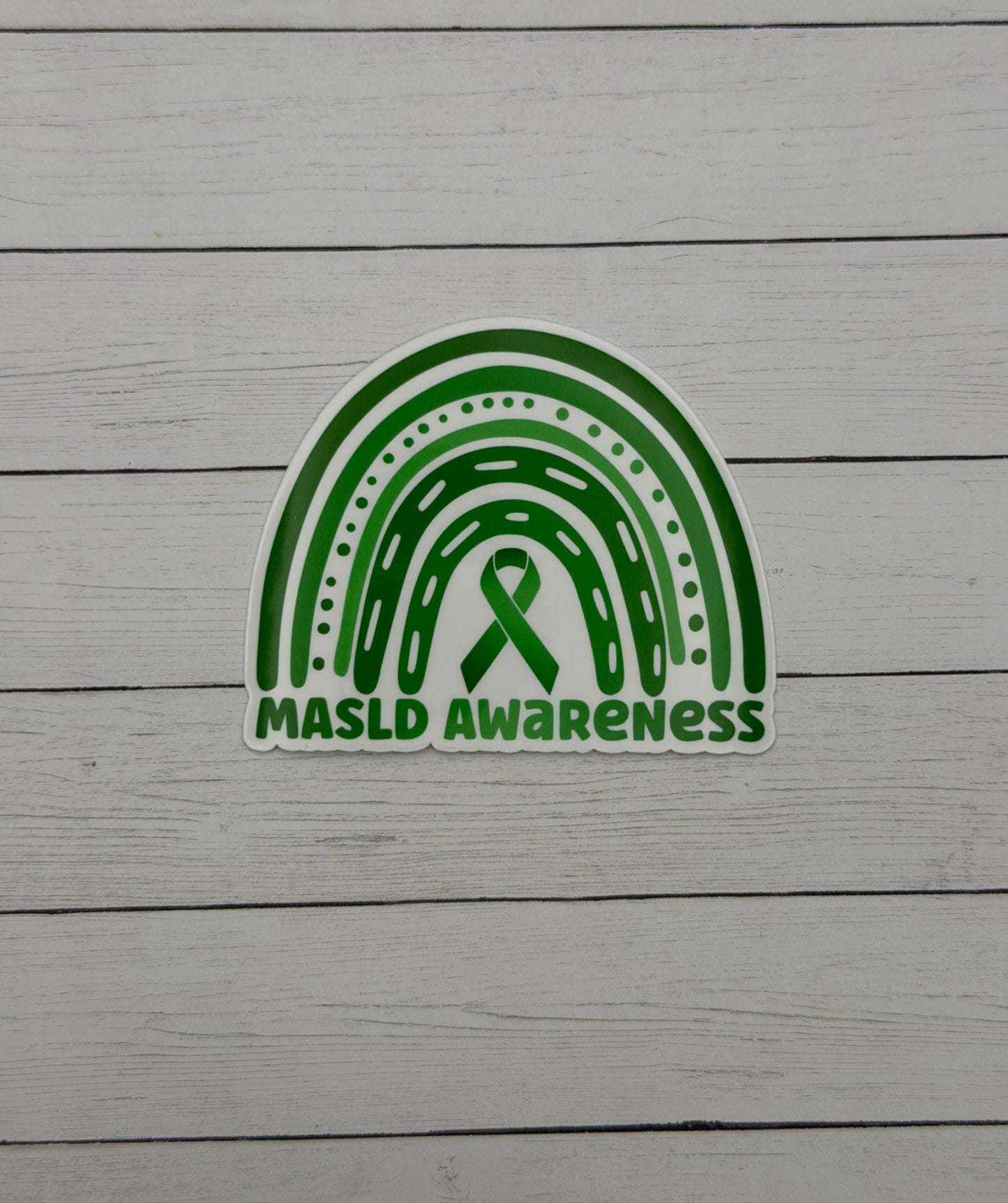 MASLD Awareness Rainbow Sticker or Magnet | Metabolic Dysfunction–Associated Steatotic Liver Disease