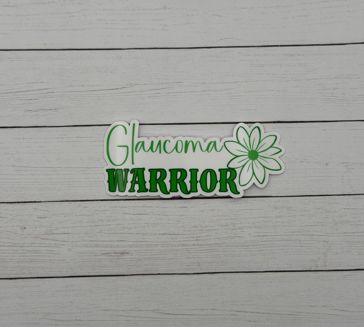 Glaucoma Warrior Flower Sticker