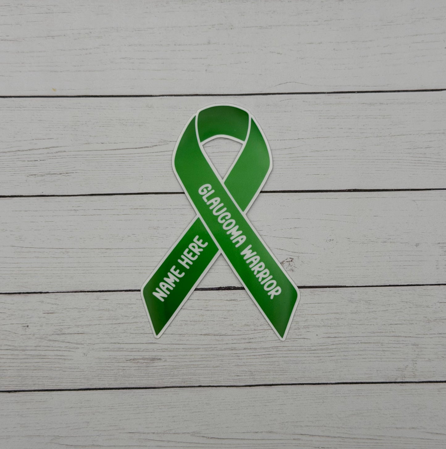 Glaucoma Warrior Custom Ribbon Sticker