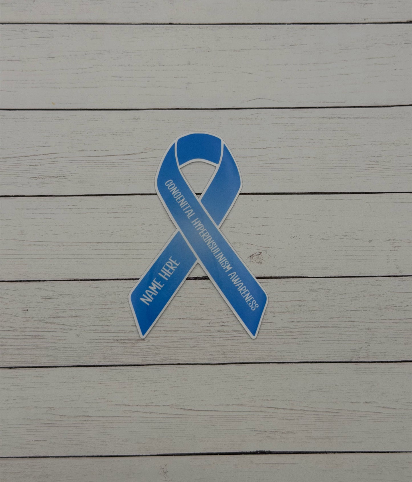 Congenital Hyperinsulinism Awareness Custom Ribbon Sticker or Magnet