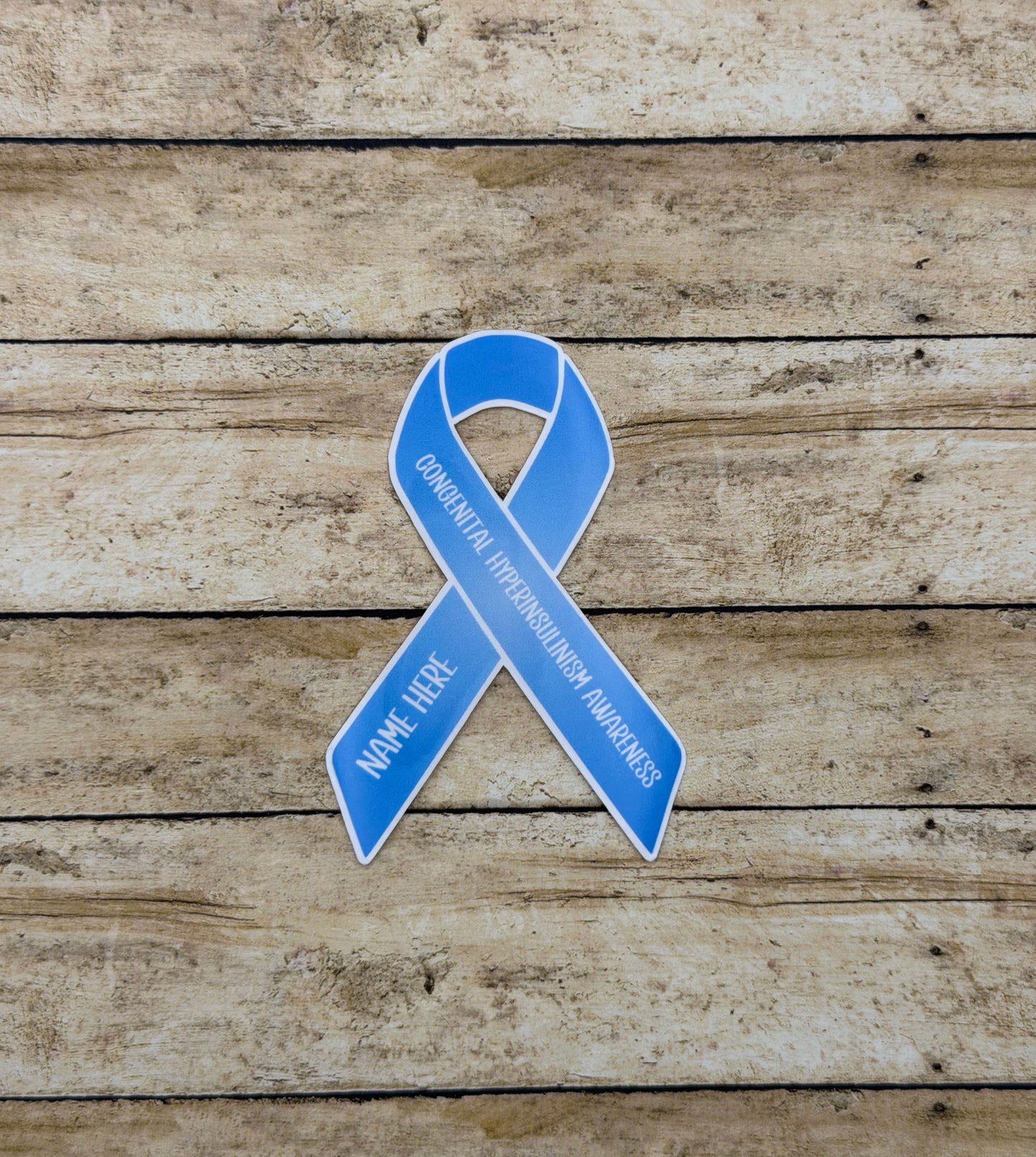 Congenital Hyperinsulinism Awareness Custom Ribbon Sticker or Magnet