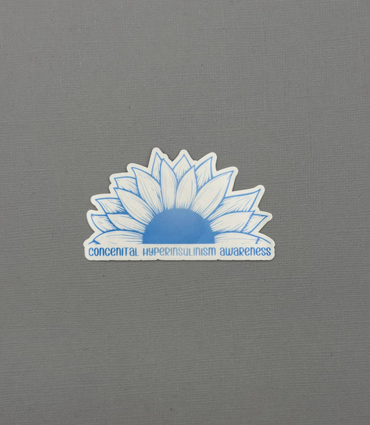Congenital Hyperinsulinism Awareness Sunflower Sticker or Magnet