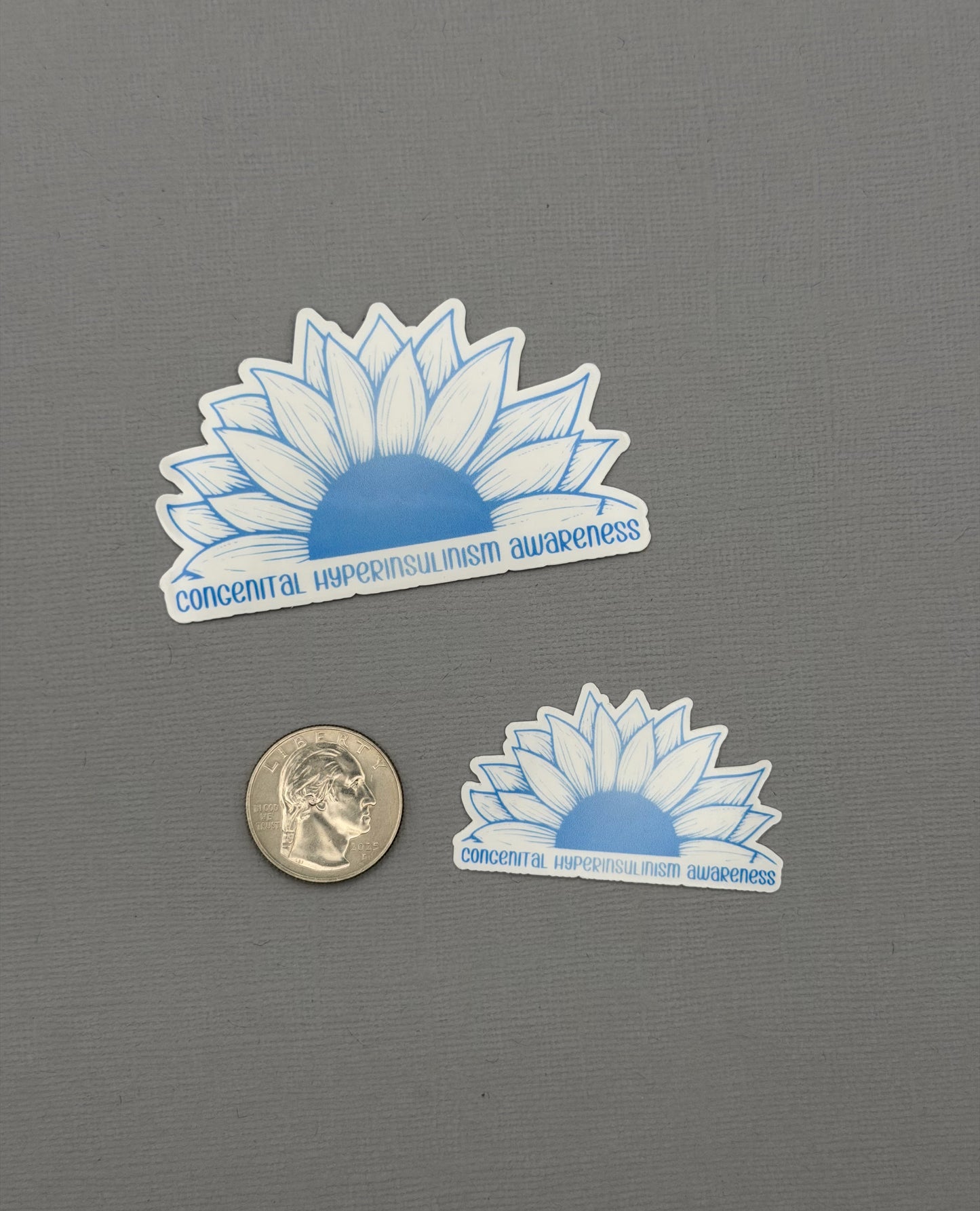 Congenital Hyperinsulinism Awareness Sunflower Sticker or Magnet