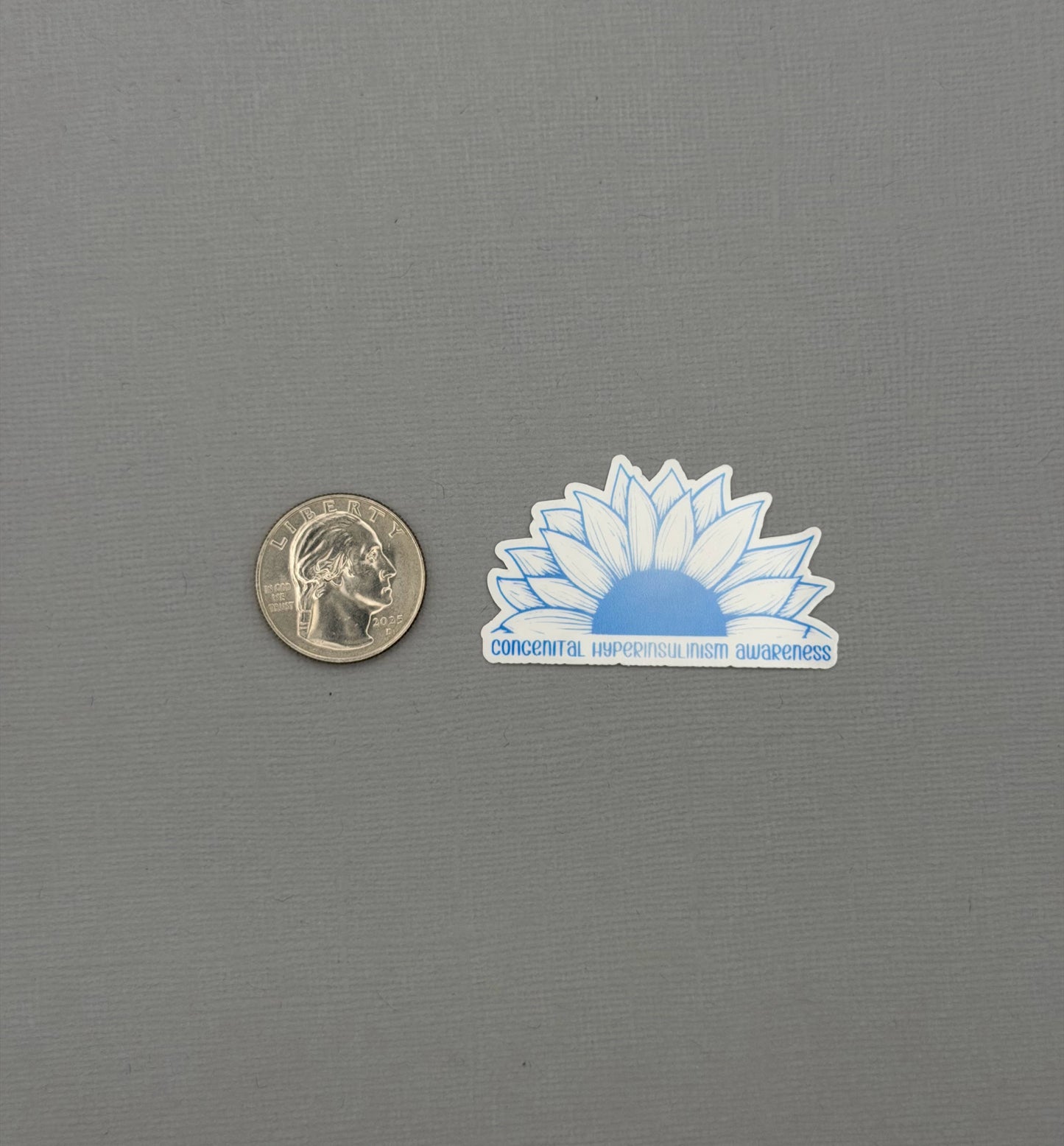 Congenital Hyperinsulinism Awareness Sunflower Sticker or Magnet