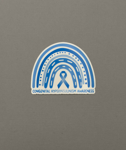Congenital Hyperinsulinism Awareness Rainbow Sticker or Magnet